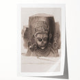 Grunge Wall Art - Vintage Sculpture Grunge Canvas Print - Distressed Art