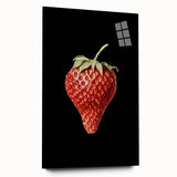 Grunge Canvas Print - Dark Strawberry Art - Vintage Grunge Aesthetic