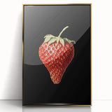Grunge Canvas Print - Dark Strawberry Art - Vintage Grunge Aesthetic