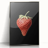 Grunge Canvas Print - Dark Strawberry Art - Vintage Grunge Aesthetic