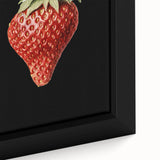 Grunge Canvas Print - Dark Strawberry Art - Vintage Grunge Aesthetic