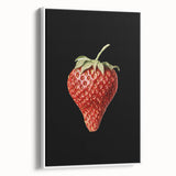 Grunge Canvas Print - Dark Strawberry Art - Vintage Grunge Aesthetic