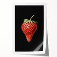Grunge Canvas Print - Dark Strawberry Art - Vintage Grunge Aesthetic