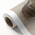 Grunge Fox Sketches - Vintage Grunge Aesthetic Canvas Print Art