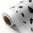 Vintage Beetle Illustration - Grunge Insect Art - Abstract Canvas Print