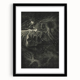 Cosmic Nebula Grunge Wall Art - Vintage Celestial Grunge Canvas Print