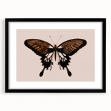 Urban Grunge Art | Grunge Butterfly Wall Art | Modern Grunge Canvas Print