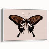 Urban Grunge Art | Grunge Butterfly Wall Art | Modern Grunge Canvas Print