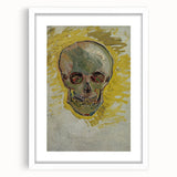 Edgy Urban Grunge Wall Art - Abstract Skull Grunge Aesthetic Decor