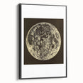 Grunge Wall Art | Abstract Grunge Moon Design | Vintage Grunge Canvas Print