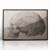 Grunge Skull Wall Art | Urban Grunge Aesthetic Art | Vintage Skull Print