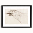 Grunge Wall Art: Abstract Eagle Sketch | Vintage Grunge Canvas Print
