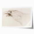 Grunge Wall Art: Abstract Eagle Sketch | Vintage Grunge Canvas Print