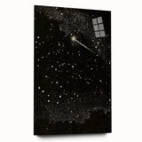 Grunge Wall Art | Vintage Cosmic Starburst Print | Abstract Grunge Art