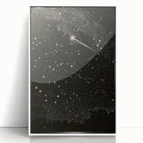 Grunge Wall Art | Vintage Cosmic Starburst Print | Abstract Grunge Art