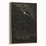 Grunge Wall Art | Vintage Cosmic Starburst Print | Abstract Grunge Art