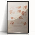 Grunge Wall Art | Vintage Eye Anatomy Study | Abstract Grunge Print