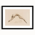 Grunge Wall Art: Abstract Figure Drawing | Vintage Grunge Canvas Print