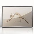 Grunge Wall Art: Abstract Figure Drawing | Vintage Grunge Canvas Print