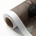 Grunge Wall Art: Black Rabbit Design | Vintage Grunge Canvas Print
