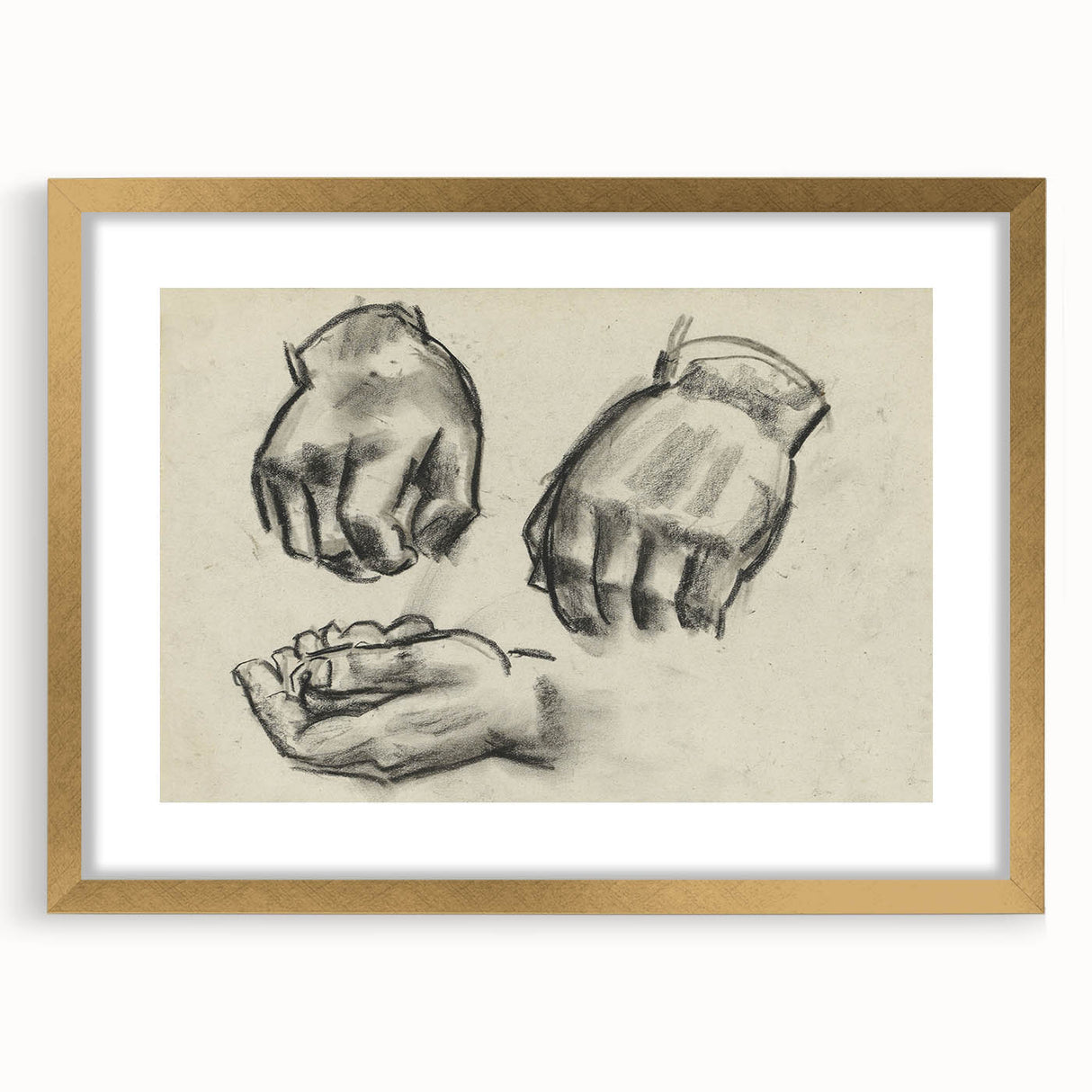 Grunge Aesthetic Art Abstract Hand Sketch Grunge Canvas Print for Decor