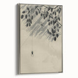 Grunge Wall Art - Spider Web and Berries Vintage Grunge Canvas Print