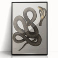 Grunge Wall Art - Vintage Cobra Snake Illustration Grunge Canvas Print