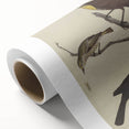 Grunge Aesthetic Art: Vintage Bird Illustration Grunge Canvas Print