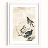 Urban Grunge Bird Art Print - Abstract Canvas for Modern Home Decor