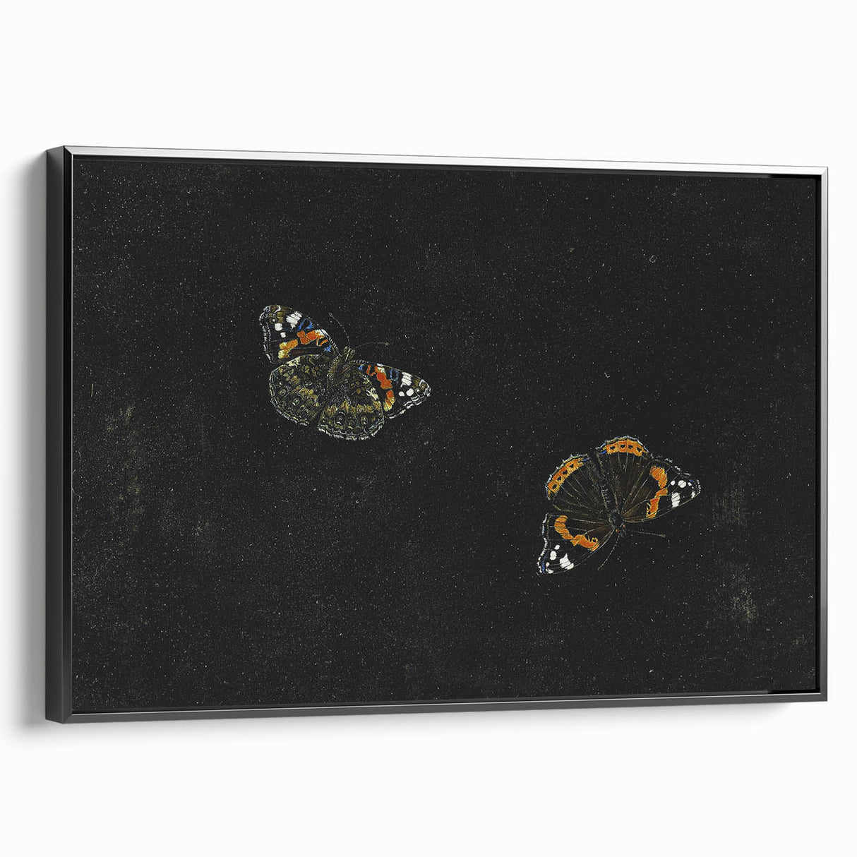 Urban Grunge Art - Butterfly Canvas Print for Modern Wall Decor