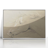 Grunge Aesthetic Art - Horse Sketch Canvas for Modern Decor Style