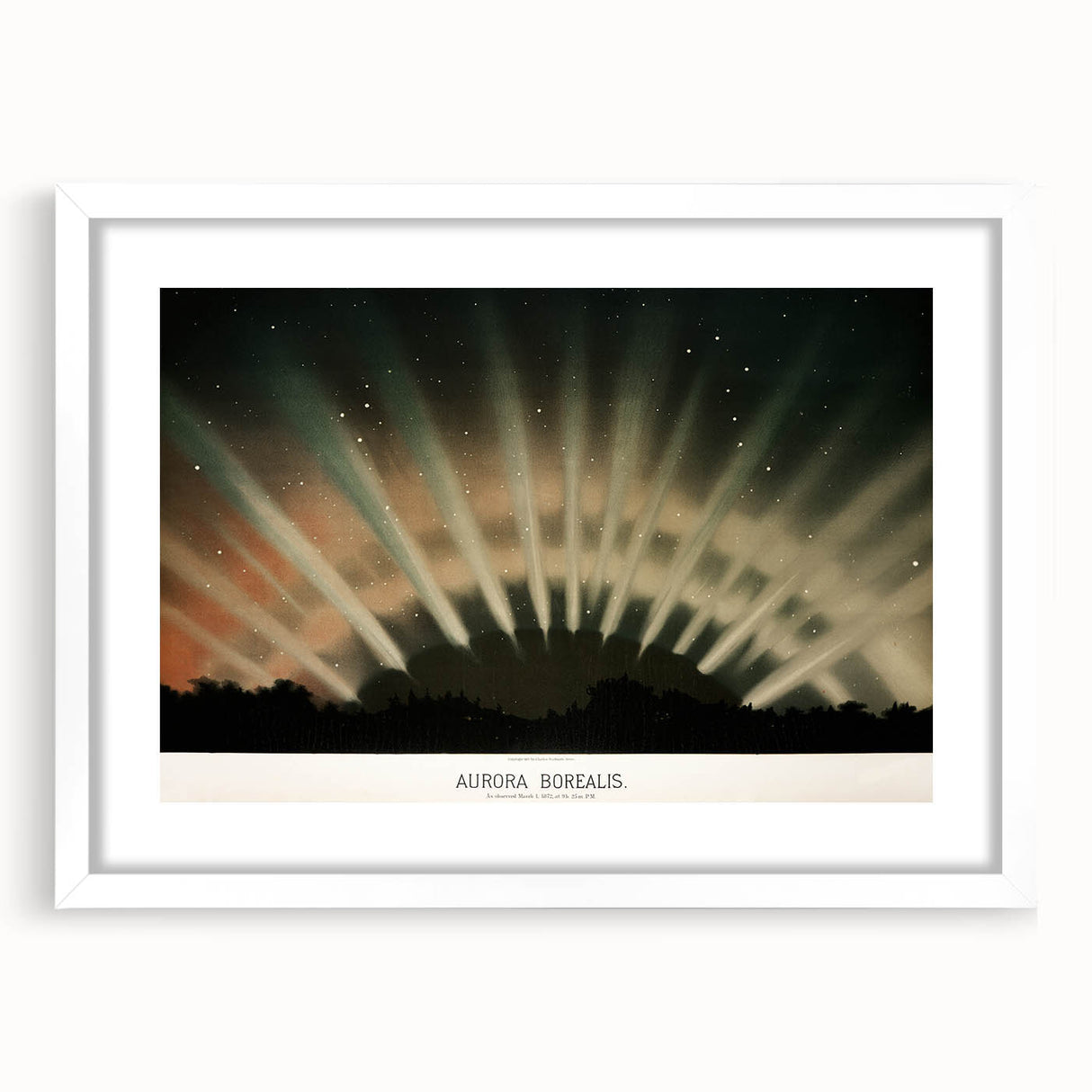 Grunge Wall Art - Abstract Aurora Borealis Canvas Print - Urban Decor