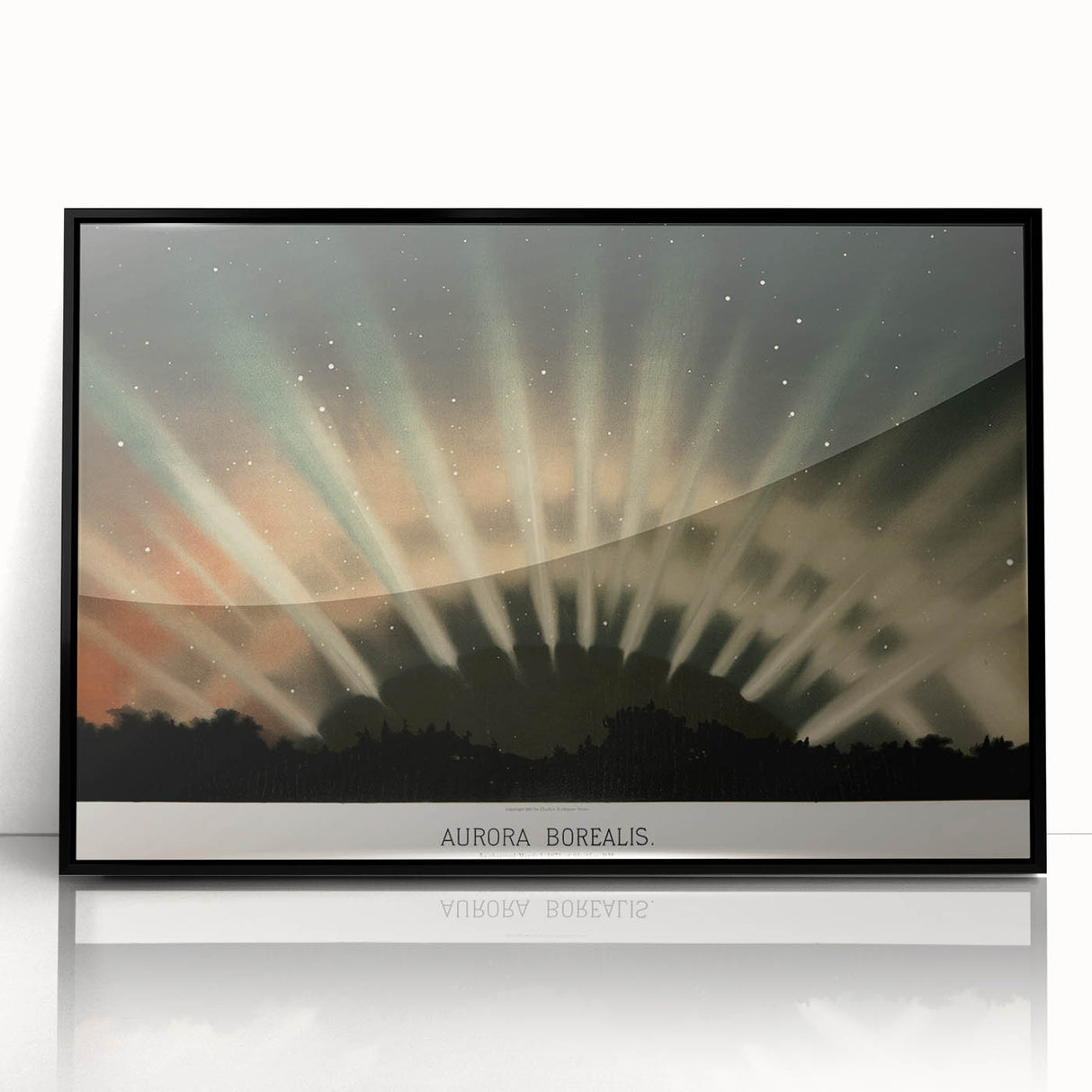 Grunge Wall Art - Abstract Aurora Borealis Canvas Print - Urban Decor