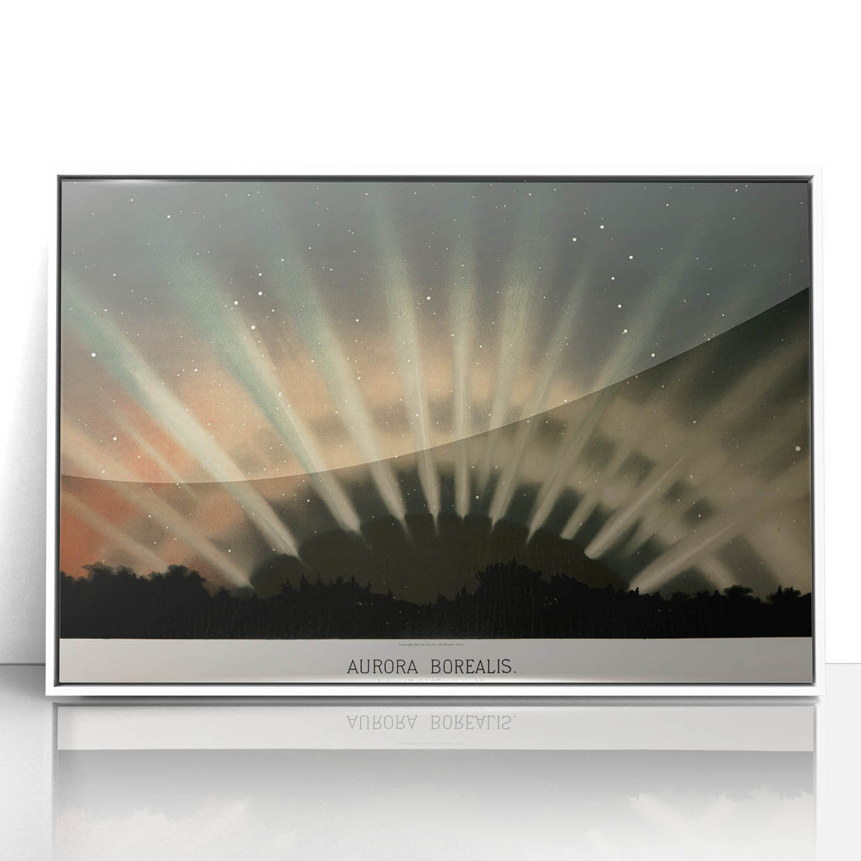 Grunge Wall Art - Abstract Aurora Borealis Canvas Print - Urban Decor