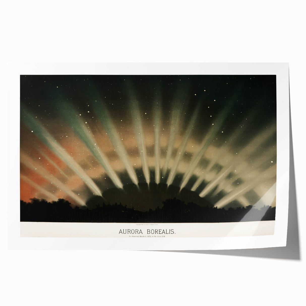 Grunge Wall Art - Abstract Aurora Borealis Canvas Print - Urban Decor