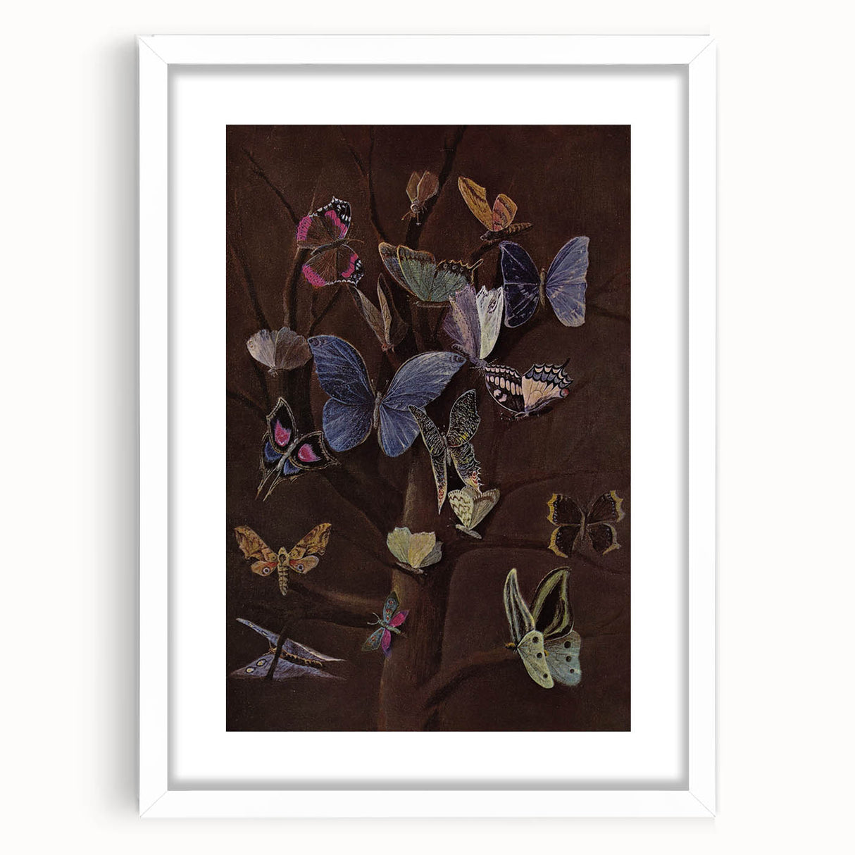Abstract Grunge Butterfly Canvas - Edgy and Distressed Wall Art Print