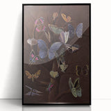 Abstract Grunge Butterfly Canvas - Edgy and Distressed Wall Art Print