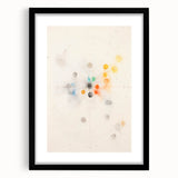Maximalist Abstract Wall Art - Cosmic Energy in Subtle Hues for Modern Decor