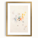 Maximalist Abstract Wall Art - Cosmic Energy in Subtle Hues for Modern Decor