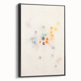 Maximalist Abstract Wall Art - Cosmic Energy in Subtle Hues for Modern Decor