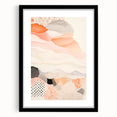 Maximalist Wall Art - Abstract Layered Design with Soft Earthy Tones