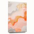 Maximalist Wall Art - Abstract Textured Design with Warm Peach Tones