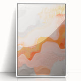 Maximalist Wall Art - Abstract Textured Design with Warm Peach Tones