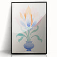 Maximalist Wall Art - Elegant Abstract Floral Design in Pastel Tones