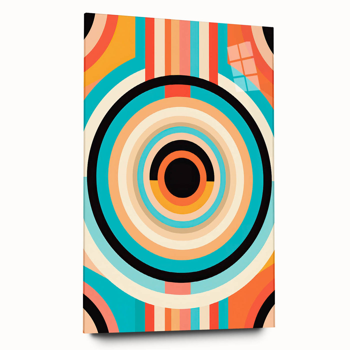Vibrant Maximalist Wall Art – Bold Circular Design for Eclectic Decor