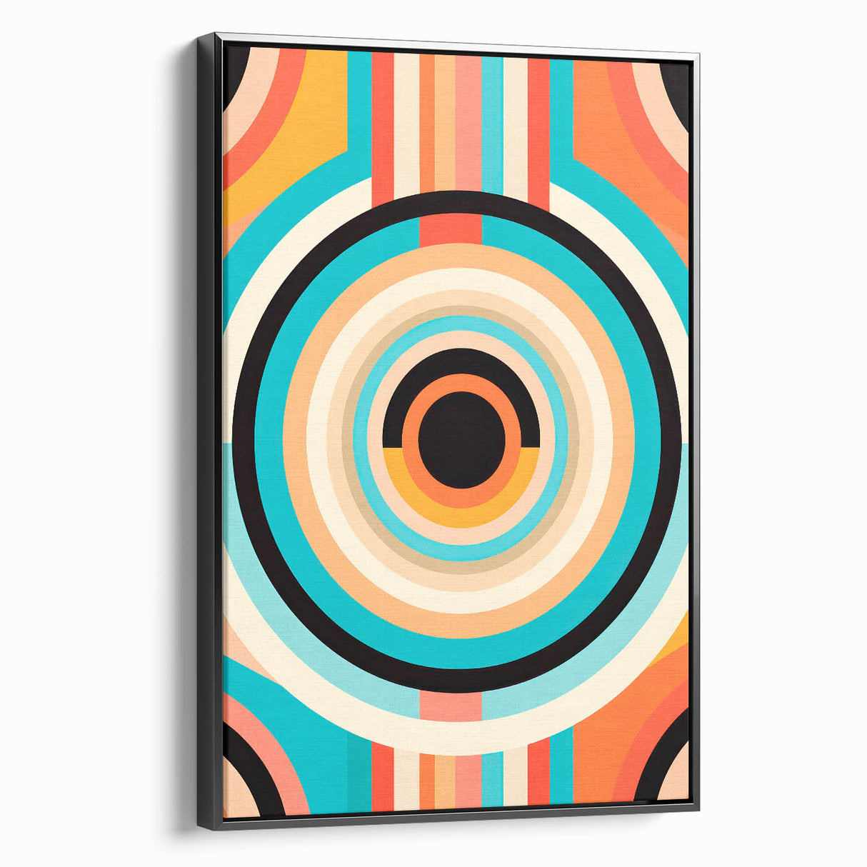 Vibrant Maximalist Wall Art – Bold Circular Design for Eclectic Decor