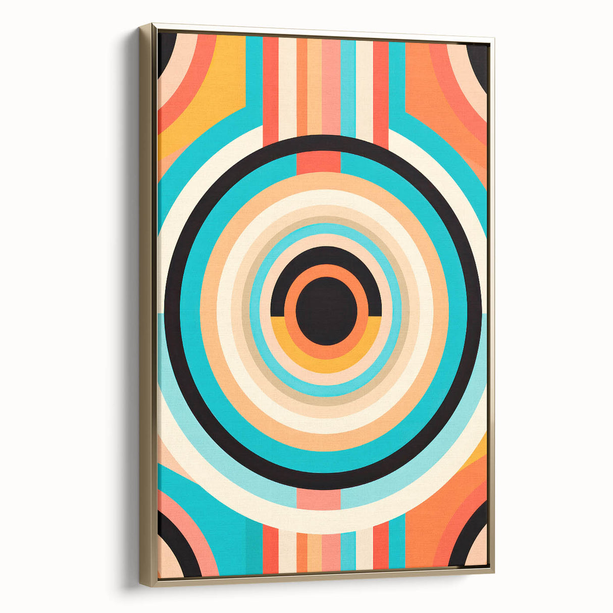 Vibrant Maximalist Wall Art – Bold Circular Design for Eclectic Decor
