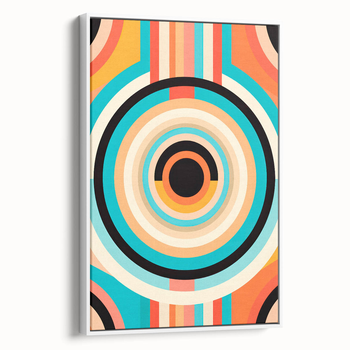 Vibrant Maximalist Wall Art – Bold Circular Design for Eclectic Decor
