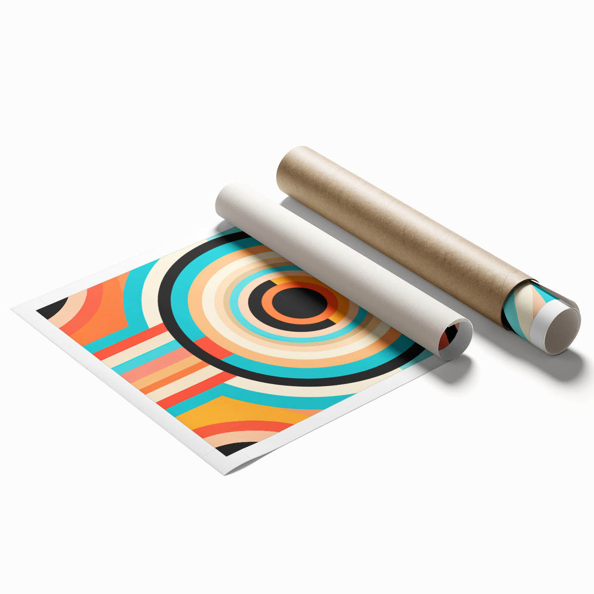 Vibrant Maximalist Wall Art – Bold Circular Design for Eclectic Decor