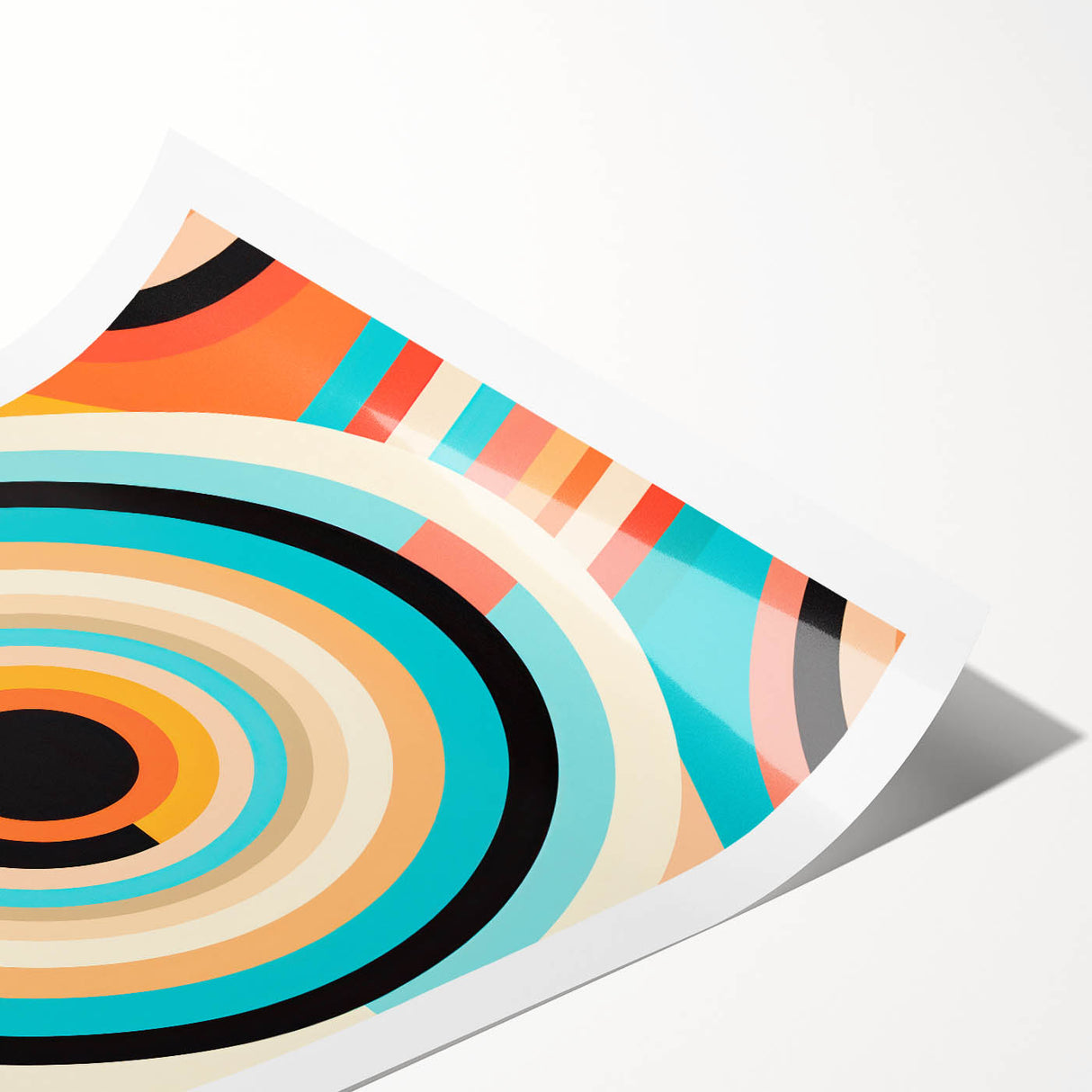 Vibrant Maximalist Wall Art – Bold Circular Design for Eclectic Decor